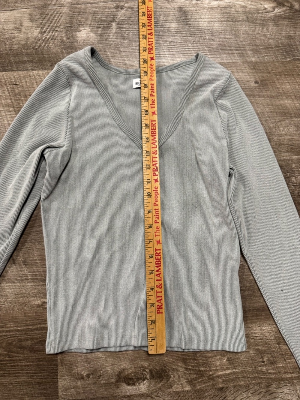 Hollister Ribbed Long Sleeve Shirt Size Large - Picture 5 of 8